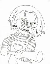 Chucky Coloring Pages Doll Killer Drawing Tiffany Bride Sheets Color Printable Halloween Kids Horror Book Scary Serial Print Getdrawings Angry sketch template