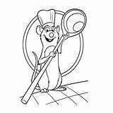Ratatouille Coloring Remy Kleurplaat Ausmalbild Chefkok Kostenlos Q4 sketch template