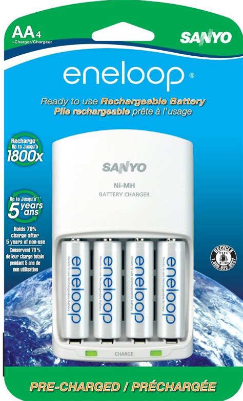 Panasonic Eneloop Rechargeable Aa Ni Mh Batteries With Charger 2000mah