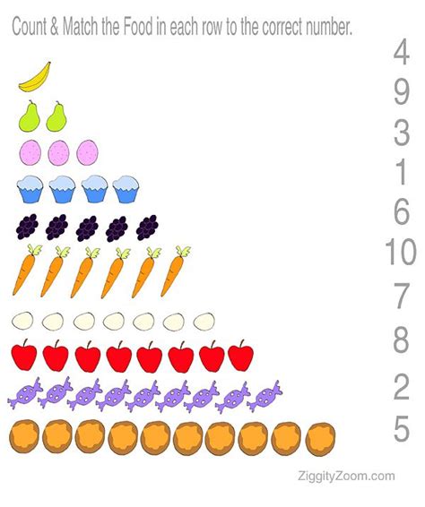 preschool numbers matching worksheet numbers preschool math