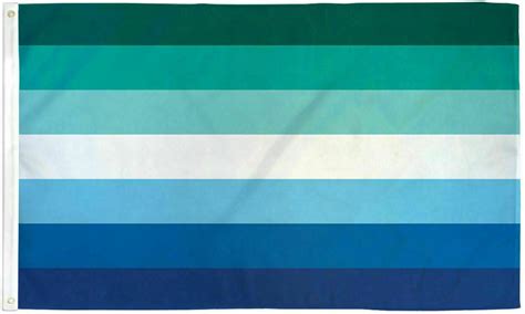 Gay Male Rainbow Flag 3x5 Ft Lgbtq Pride Blue Green