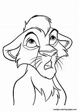 Coloring Pages Lion King Kovu Kiara Scar Zira Young Tattoo Comments Print Library Clipart Coloringhome sketch template