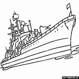 Warship Battleship Ship Destroyer Procoloring Battleships Naval Clipartmag Designlooter Sovremenny Ww2 sketch template