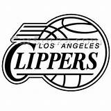 Logo Clippers Angeles Los sketch template