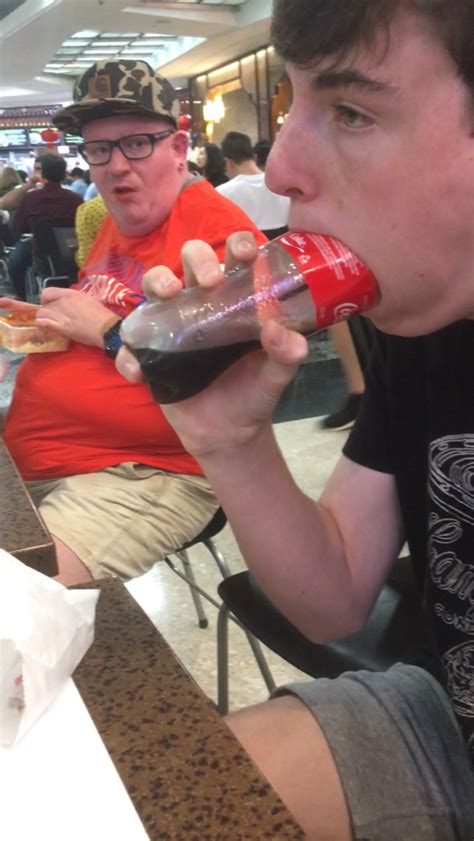 My Friend Deepthroating A Coke Bottle In Public Meme Guy