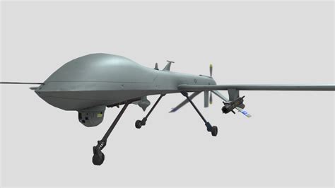 mq  predator drone  model  patrickmolen  sketchfab