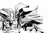 Spawn Template Lineart sketch template