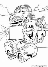 Cars Cartoon Kids Disney Coloring Printable Pages Print sketch template