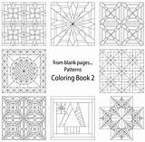 Coloring Pages Quilt Blank Patterns Crazy Printable Templates Print Pattern Template Colouring Designs Quilting Block Adult Dover Choose Board sketch template