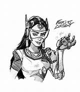 Overwatch Sketches Hero Reserved Rights sketch template