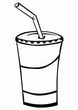 Coloring Pages Drinks Drink Preschool Cola Kids Cup Bottle Crafts Kindergarten sketch template