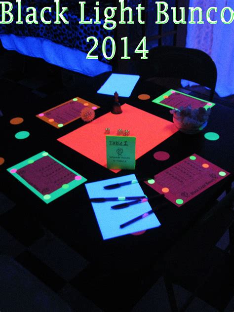 Added A Little Fun To January Bunco Some Glowing Dice