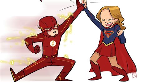 fan art friday 73 supergirl x the flash crossover art nerdist