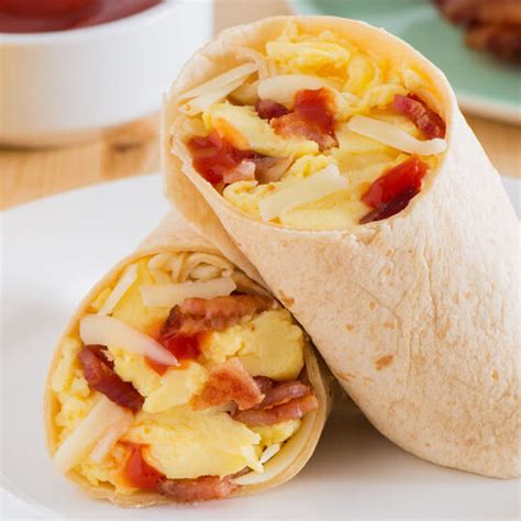 Bacon And Egg Tortilla Breakfast Wraps Dempster S
