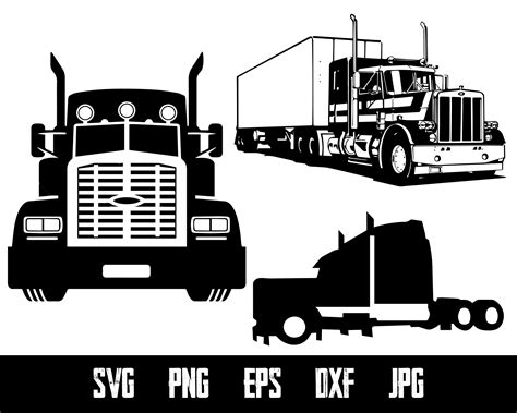 semi truck svg cut file mack truck vector cars svg digital etsy