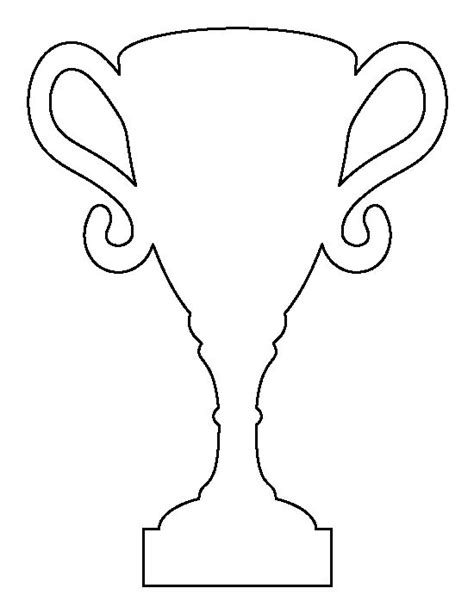 outline   trophy cup   handles   side   oval top