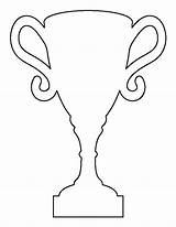Trophy Pattern Cup Template Printable Craft Crafts Kids Sports Stencils Outline Patternuniverse Football Paper Cut Print Coloring Patterns Drawing Templates sketch template