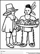 Coloring Pages Pilgrim Pilgrims Thanksgiving Kids Template Ginormasource Sheets Printable Indians Native American Paper sketch template