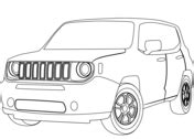 jeep renegade coloring page