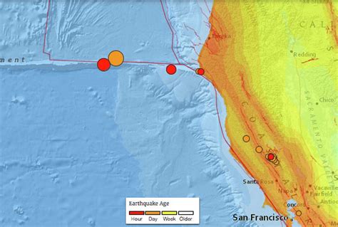 Usgs Calls Quakes Along Mendocino Fracture Zone Typical