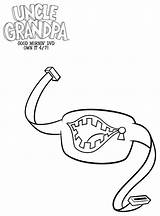 Coloring Grandpa sketch template