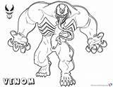 Venom Coloring Pages Printable Fanart Strong Kids sketch template