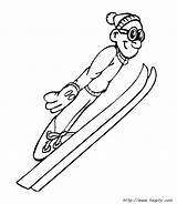 Kolorowanki Coloring Sportowe Dyscypliny Skiing Druku Skifahren Kolorowanka Dzieci Ausmalbild Hiver Servir Peux Navigateur Boutons Fonctionnent sketch template
