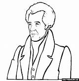 Andrew Jackson Coloring Pages Online Thecolor Choose Board sketch template