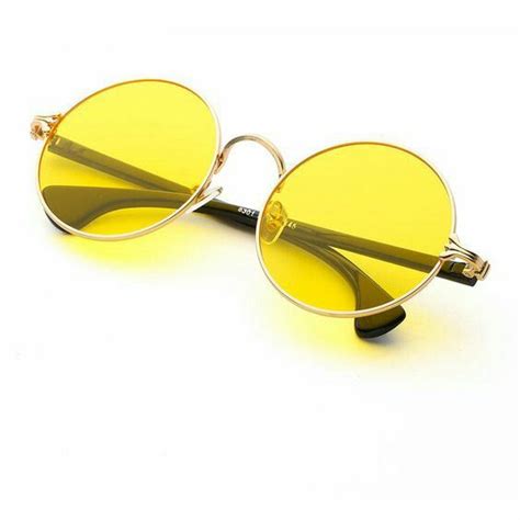 yellow glasses round sunglasses fashion eye glasses sunglasses