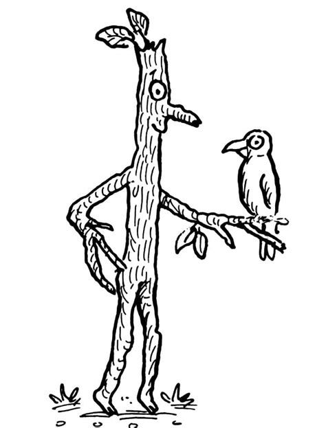 stick man  bird coloring page printable coloring page  kids
