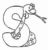 Coloring Pages Snake Letter Letters Kids Alphabet Colouring Preschool Printable Getdrawings Getcolorings sketch template