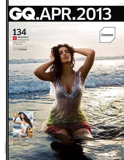 nargis fakhri on gq india april 2013 cover page hot sexy
