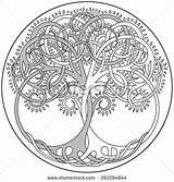 Baum Lebens Malvorlage Layered Irische Godbout Keltischer sketch template