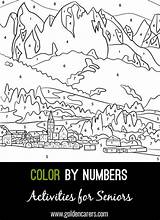 Color Village Numbers Number sketch template
