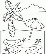 Coloring Beach Pages Printable Tropical Plage Hawaiian Coloriage Dessin Kids Colorier Fun Hawaii Sheets Scene Imprimer Maternelle Summer Color Sheet sketch template