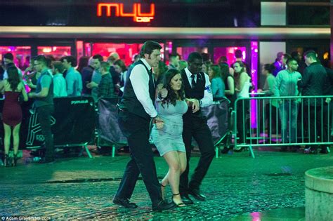 new year revellers spill out of pubs and clubs after a night of drunken