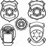Badge Police Vector Template Badges Sheriff Printable Clipart Illustration Clip Officer Illustrations  Clipartmag Suitable Emblems Including Also Set Getdrawings sketch template
