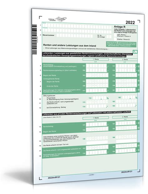 anlage  aus de steuerformular