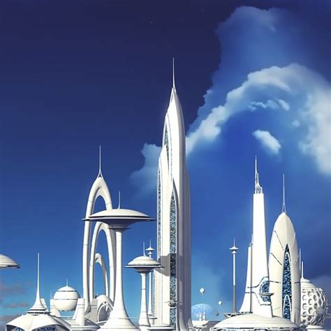 futuristic sci fi buildings 3d max sci fi building