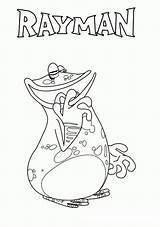 Rayman Raskrasil Kolorowanki Personagem Pokolorujmy sketch template