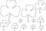 Shamrock Coloring Printable Print Pages Kids Shamrocks Template St Bestcoloringpagesforkids Patrick Four Things Comments sketch template