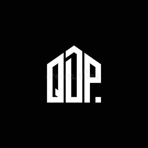 qdp letter logo design  black background qdp creative initials