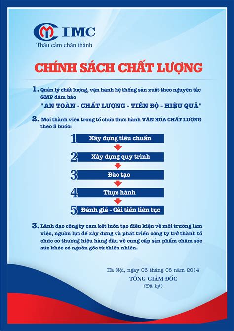 chinh sach chat luong