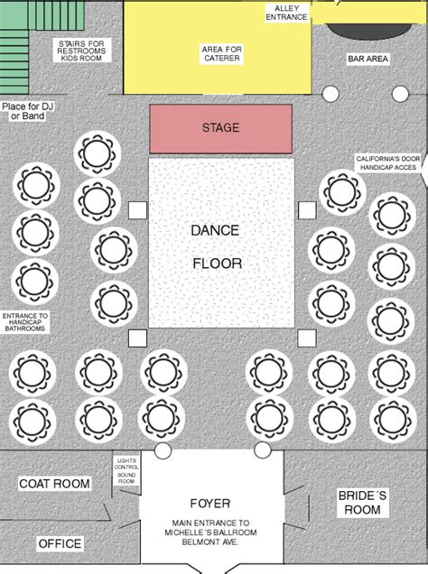michelles ballroom floor plan