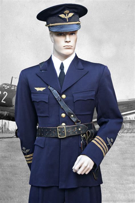 Swedish Air Force Wwii M 30 Service Dress Uniform To Captain Liljedahl