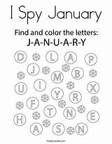 January Preschool Spy Coloring Choose Board Activities Worksheets sketch template