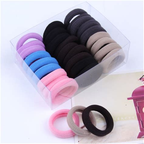 boxed high elastic hair coil hair rope head ropo simple durable black