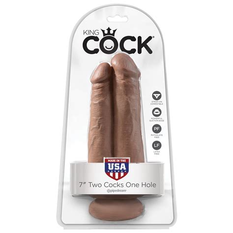 King Cock 9 Two Cocks One Hole Tan Sex Toys At Adult