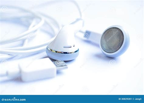 white headphones stock image image  equipment entertainment