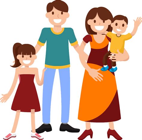 happy vector family png clipart png mart